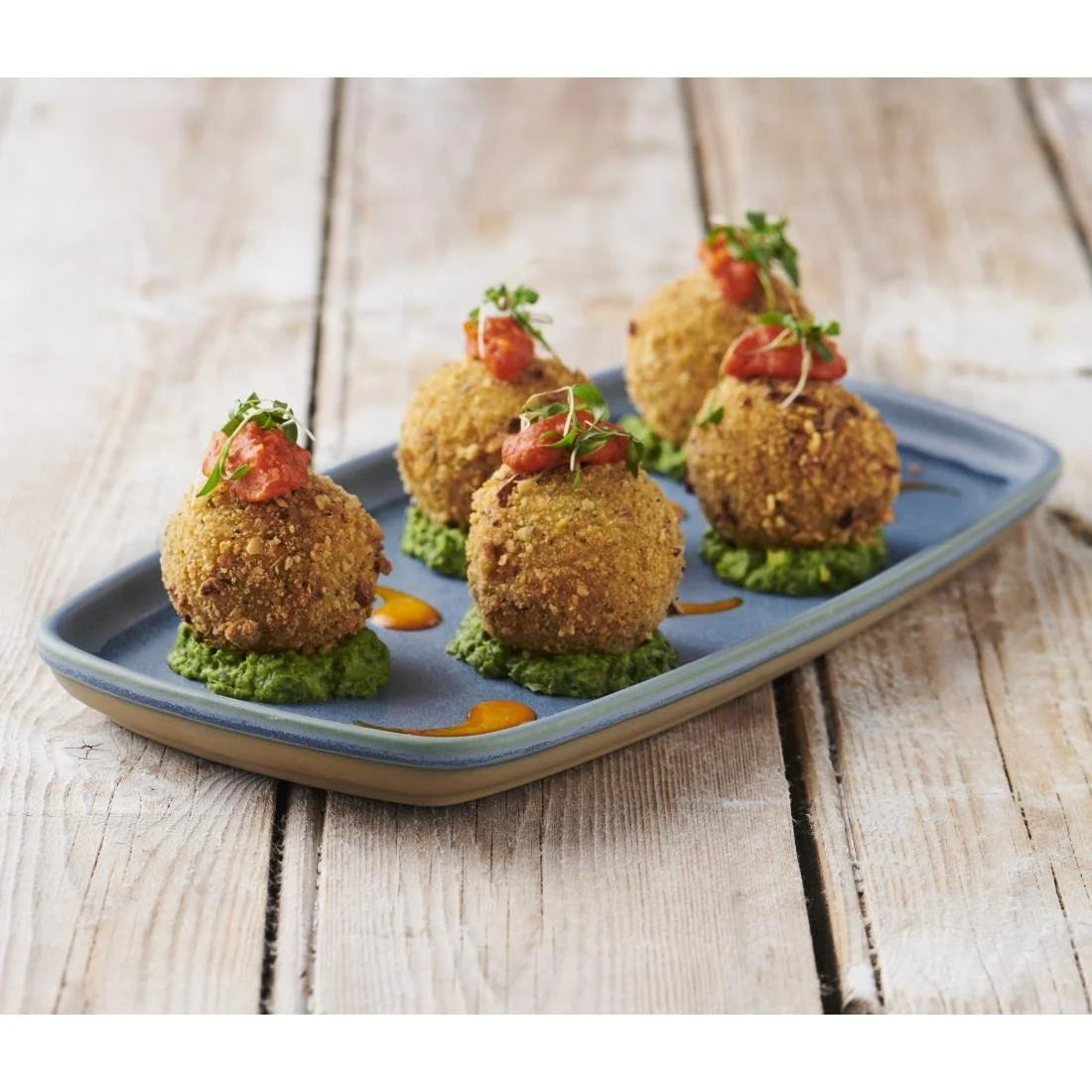 Churchill Emerge Oslo Blue Oblong Plates 222x152mm (6 Pack) - Image 2