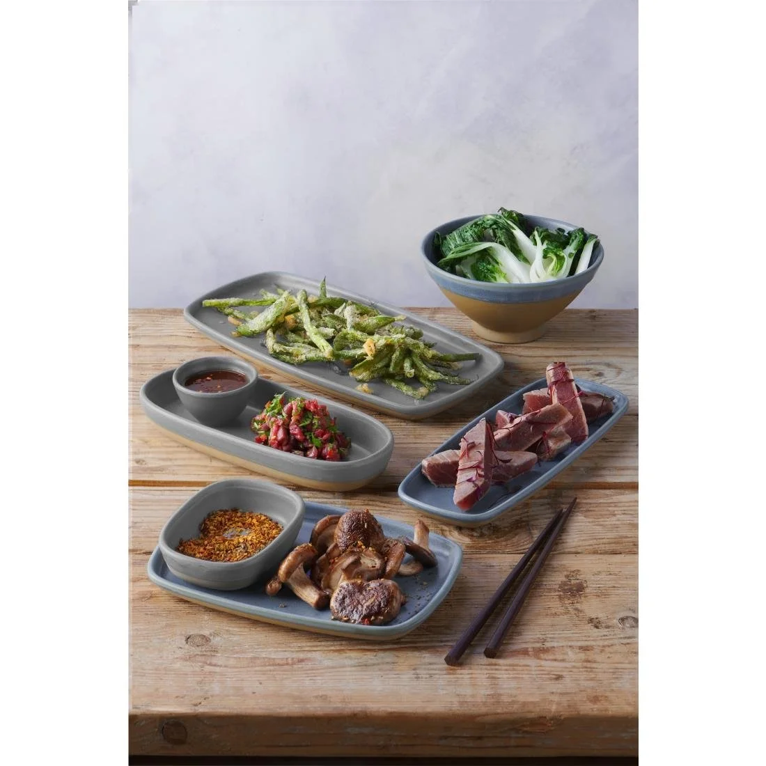 Churchill Emerge Oslo Blue Oblong Plates 222x152mm (6 Pack) - Image 4