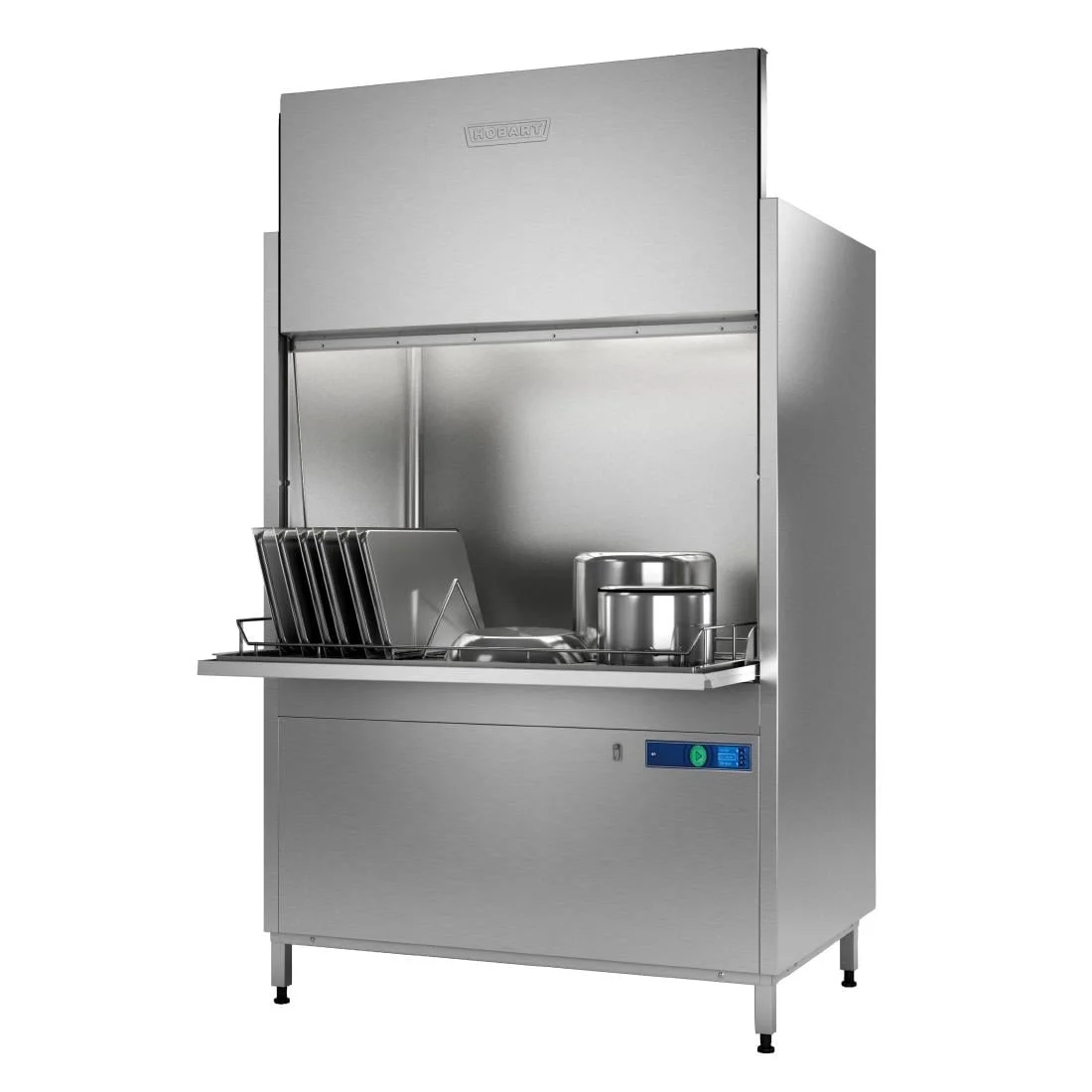 Hobart Twin Utensil Washer with Drain and Exhaust Heat Recovery UXTRC-10A - Image 3