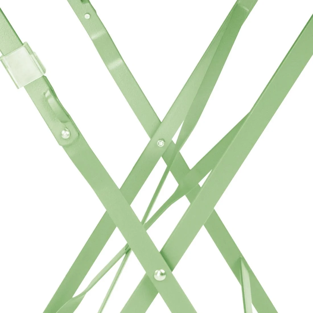 Bolero Perth Light Green Pavement Style Steel Table Square 600mm - Image 4