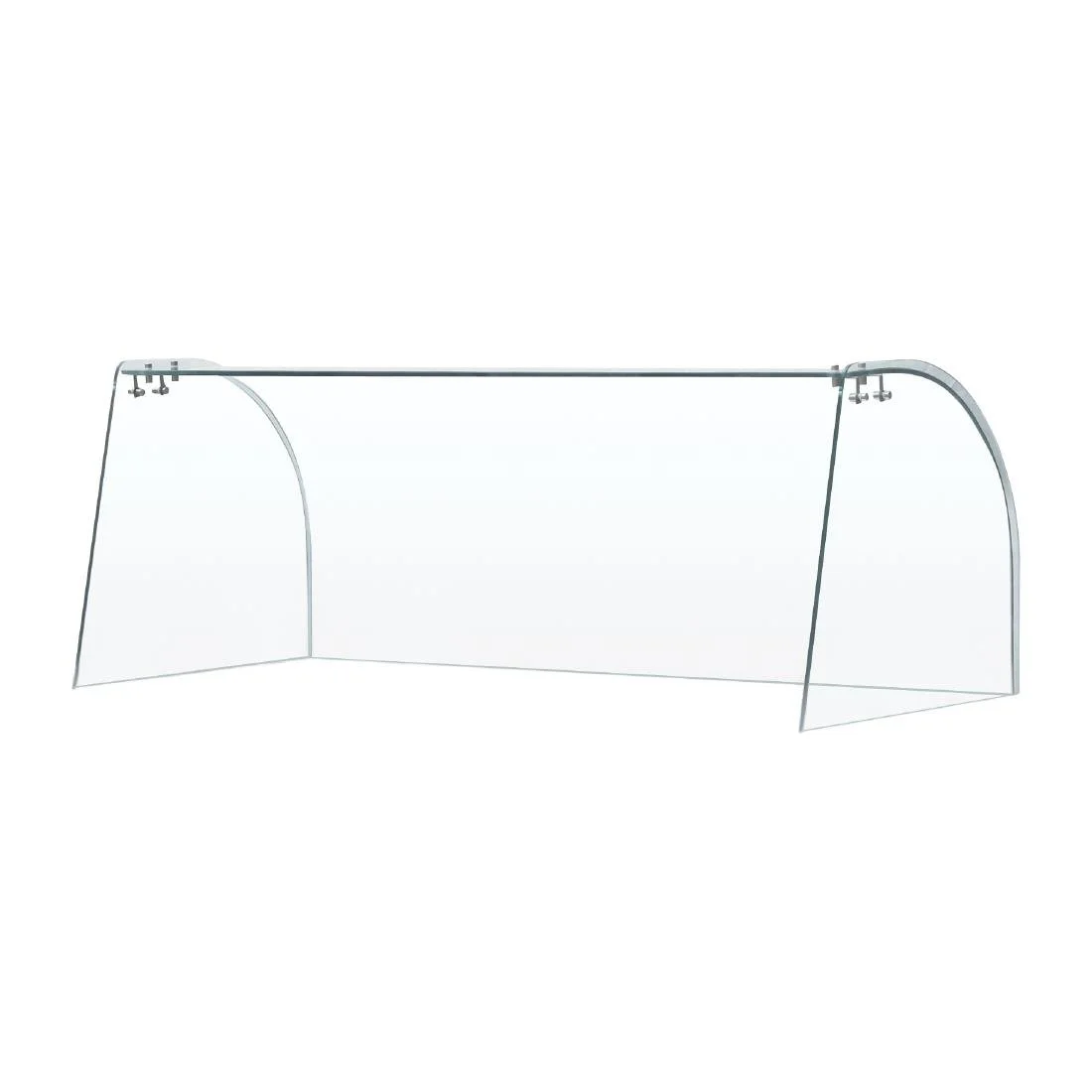Curved Glass Sneeze Guard Assembly - Image 2