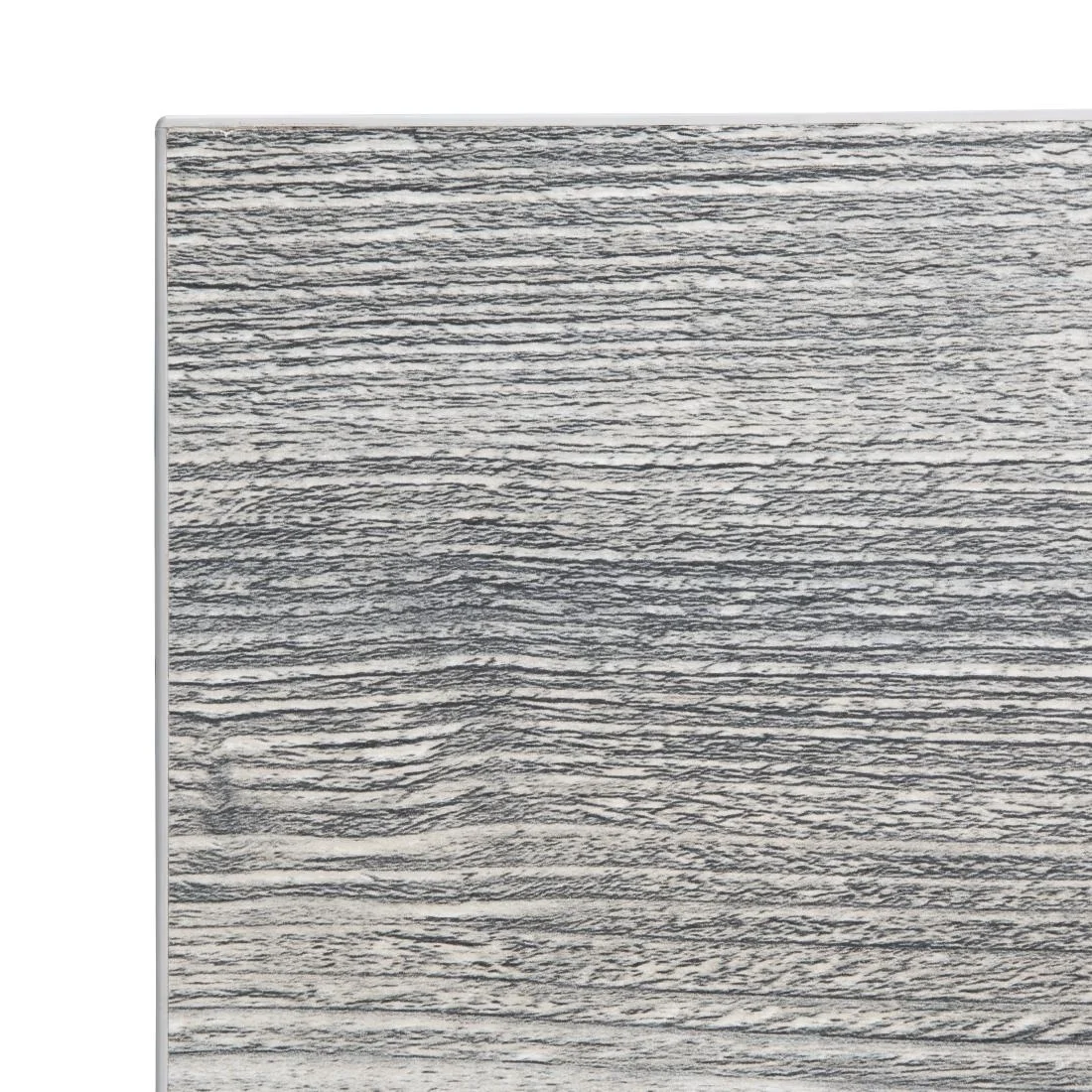 Bolero Pre-Drilled Square Melamine Table Top Ash Grey 600mm - Image 5