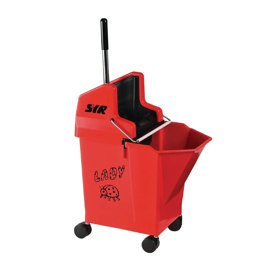SYR NU Lady 2 Combine System Mop Bucket and Wringer 9Ltr Red