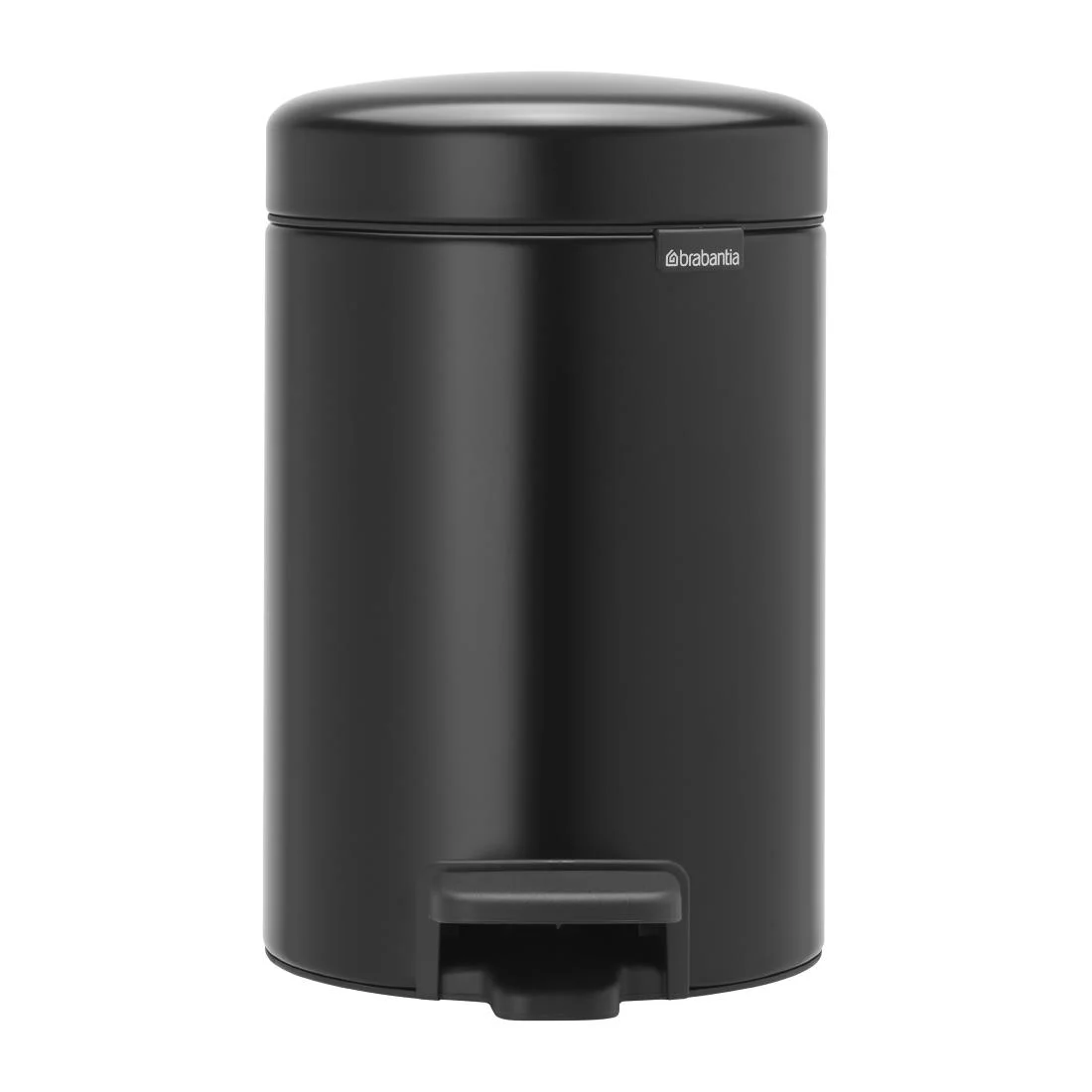 Brabantia Newlcon Pedal Bin Matt Black 3Ltr - Image 1