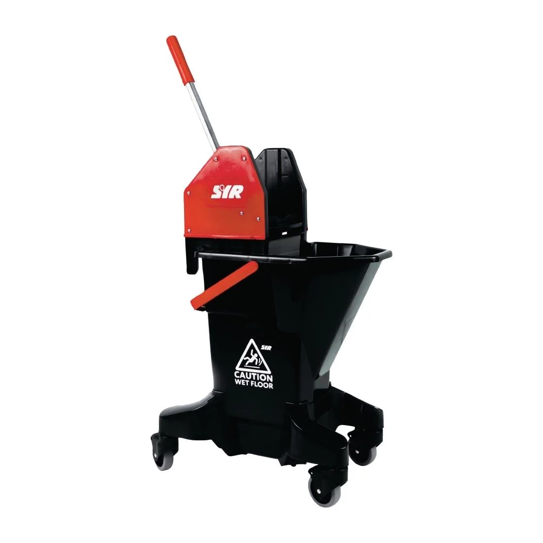 SYR Long Tall Sally Recycled Plastic Mop Bucket & Wringer 16Ltr Red