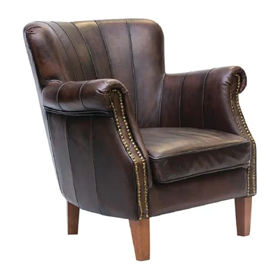 Lancaster Leather Chair Brown - Image 2