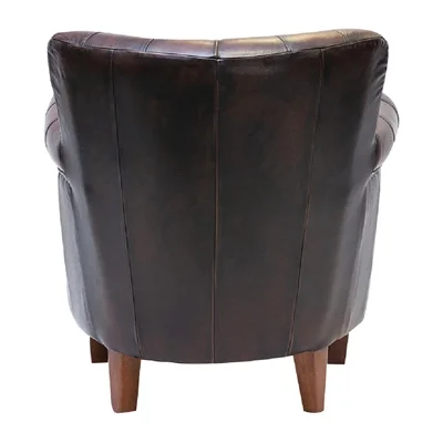 Lancaster Leather Chair Brown - Image 3