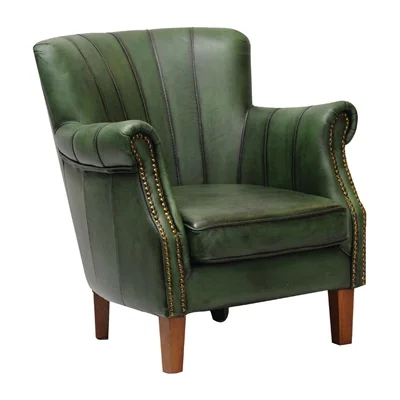 Lancaster Leather Chair Green - Image 2