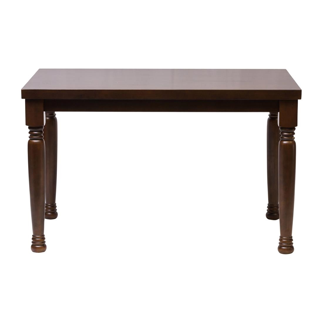 Cotswold Dark Wood Rectangular Dining Table 1200x700mm