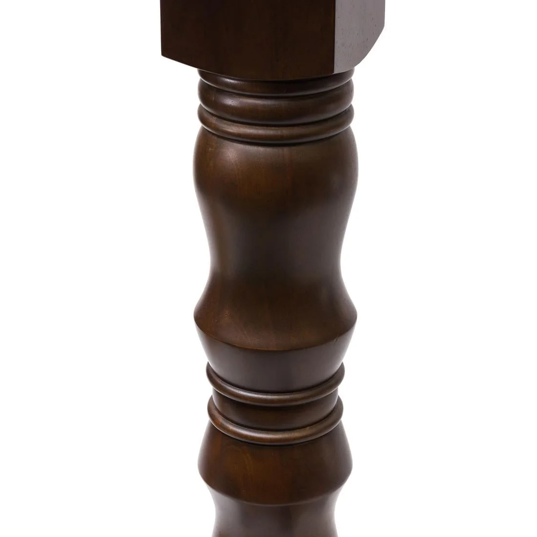 Islington Poseur Square Table Dark Wood 700x700mm - Image 2