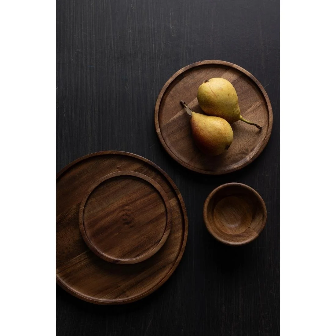 Olympia Acacia Round Plate 200mm - Image 2