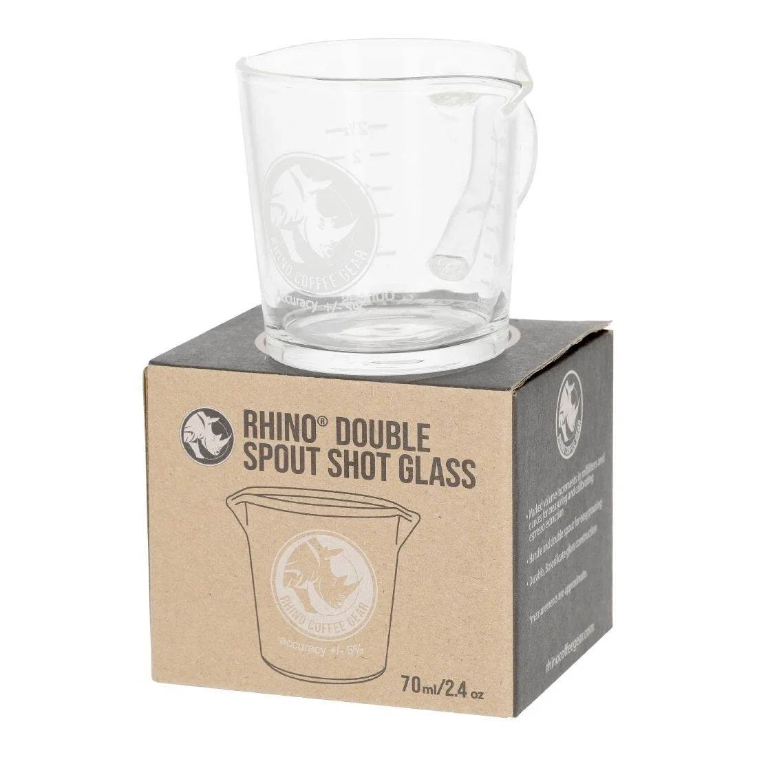 Rhino Dual Spout Shot Pitcher Dual Spout 70ml - Image 4