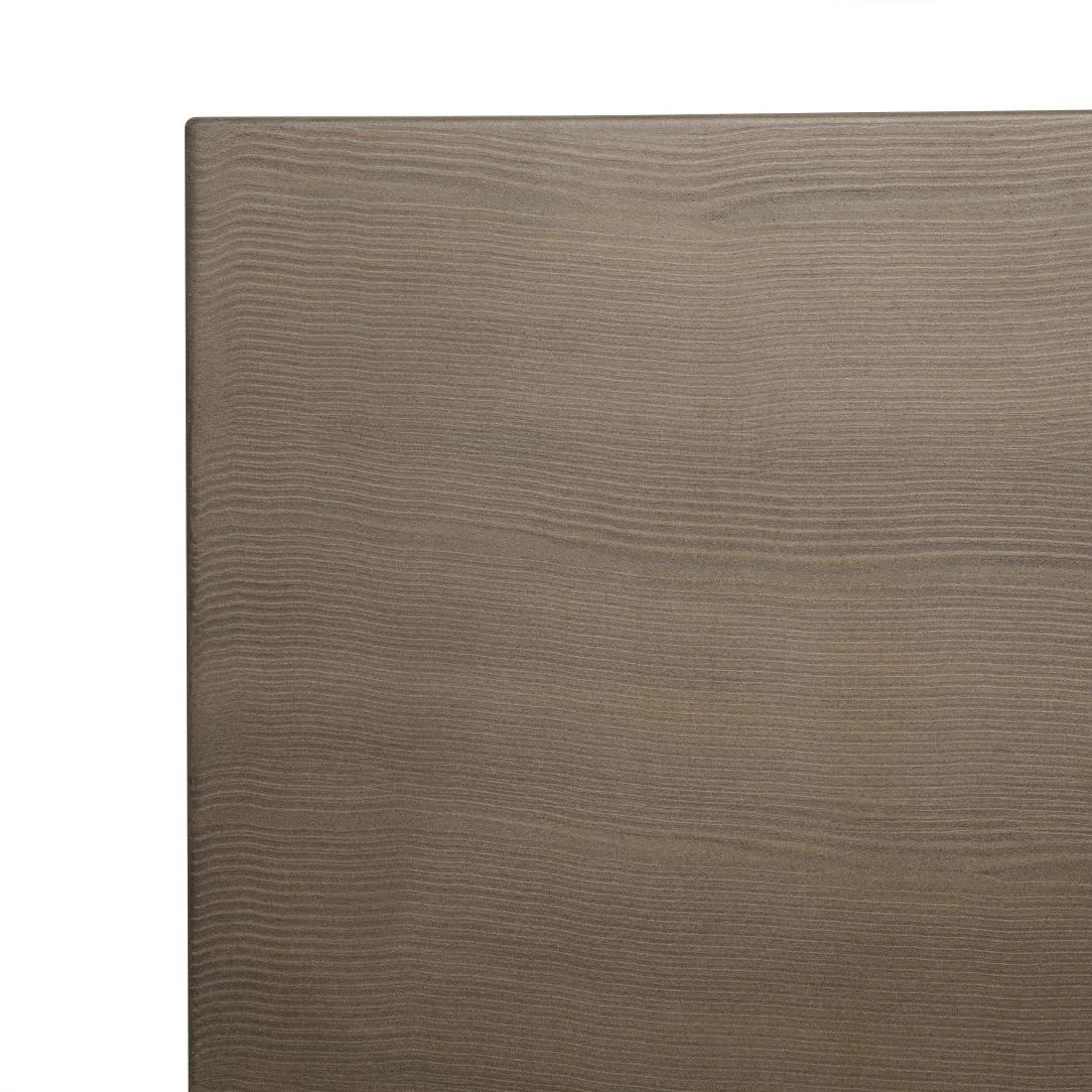 Bolero Complete Outdoor Aluminium Table 120x76x76cm - Dark Wood Effect Finish - Image 5