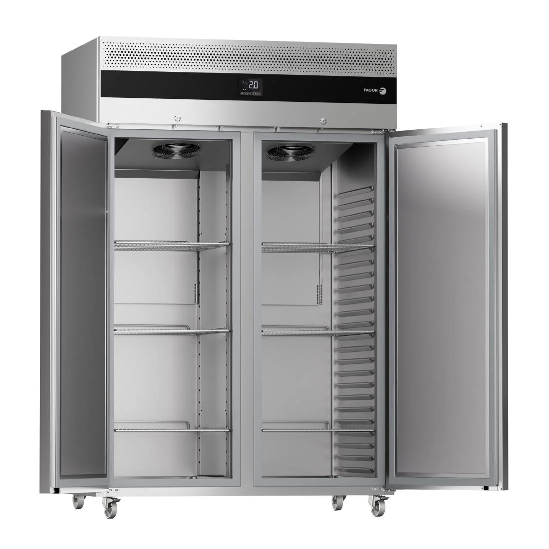 Fagor Advance Gastronorm Upright Cabinet Fridge 2 Door AUP-22G CR - Image 4
