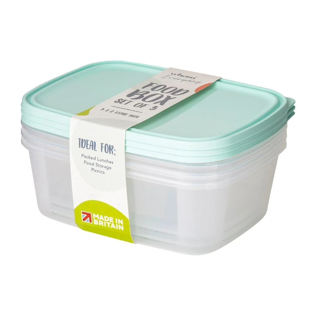 Wham Everyday Food Container 2Ltr (3 Pack)