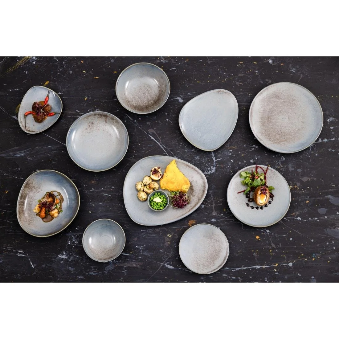 Olympia Ember Coupe Bowls Blue 200mm (4 Pack) - Image 11