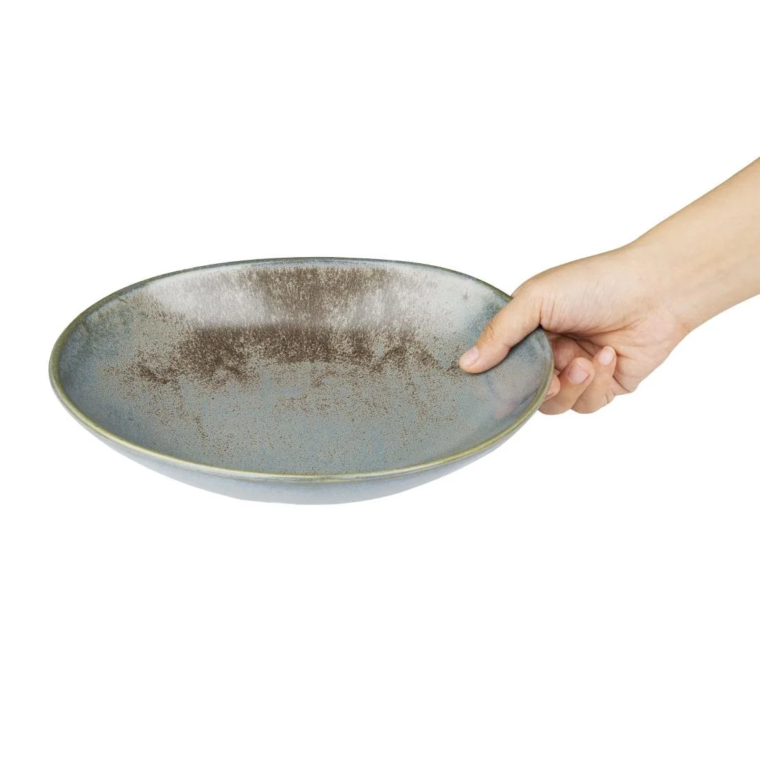 Olympia Ember Triangle Bowls Blue 245mm (4 Pack) - Image 11