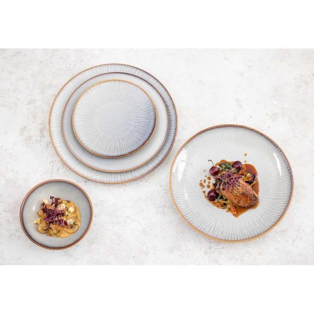 Olympia Drift Embossed Coupe Plates 180mm (6 Pack) - Image 10