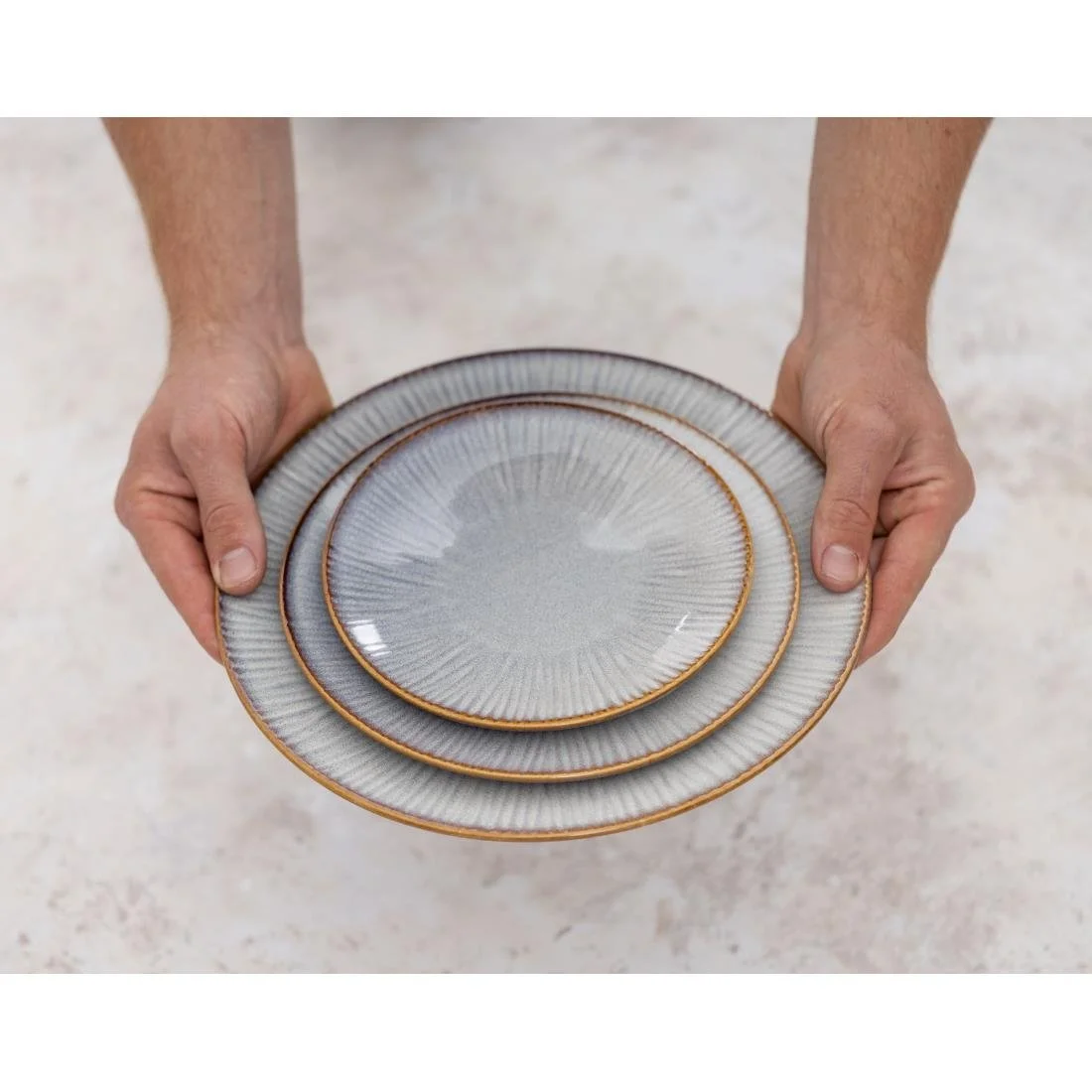 Olympia Drift Embossed Coupe Plates 180mm (6 Pack) - Image 11