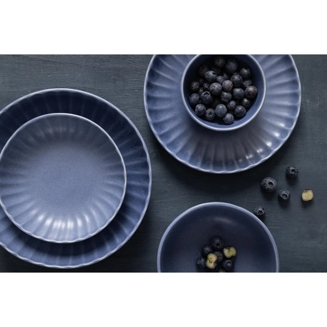 Olympia Corallite Plates Blue 280mm (6 Pack) - Image 8
