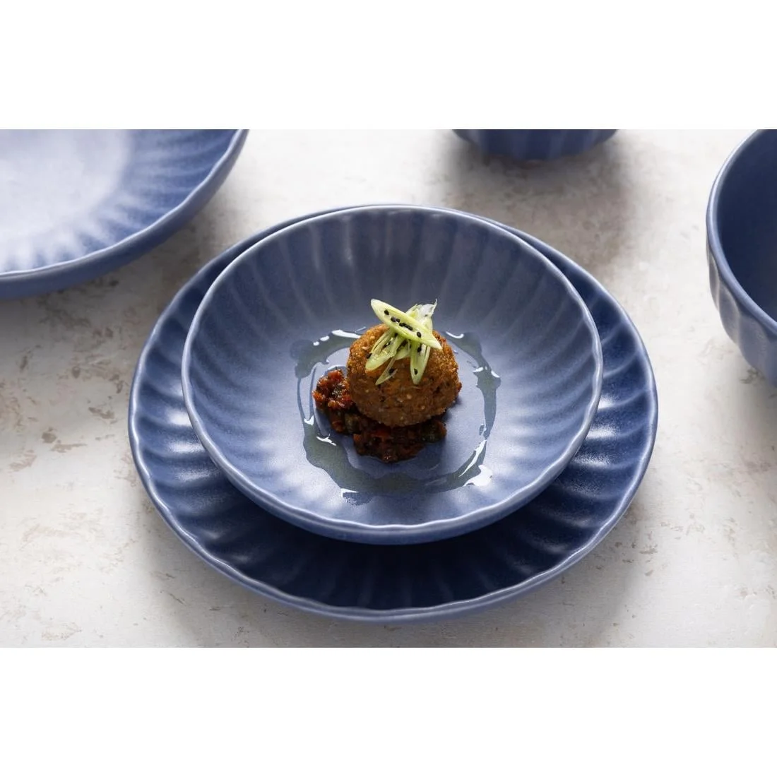 Olympia Corallite Coupe Bowls Blue 160mm (6 Pack) - Image 6