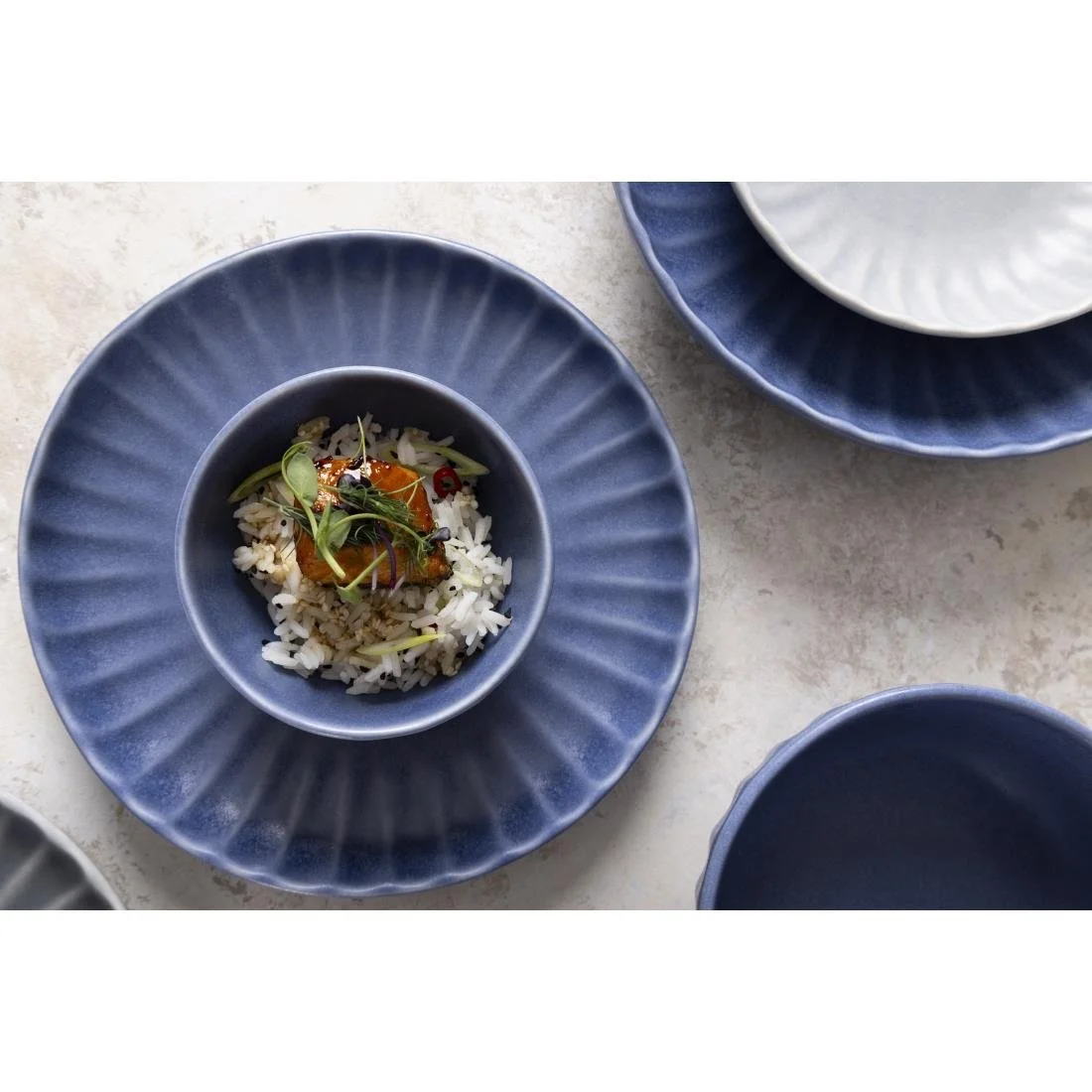 Olympia Corallite Deep Bowls Blue 105mm (12 Pack) - Image 13