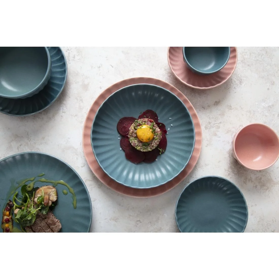 Olympia Corallite Plates Peach 280mm (6 Pack) - Image 3