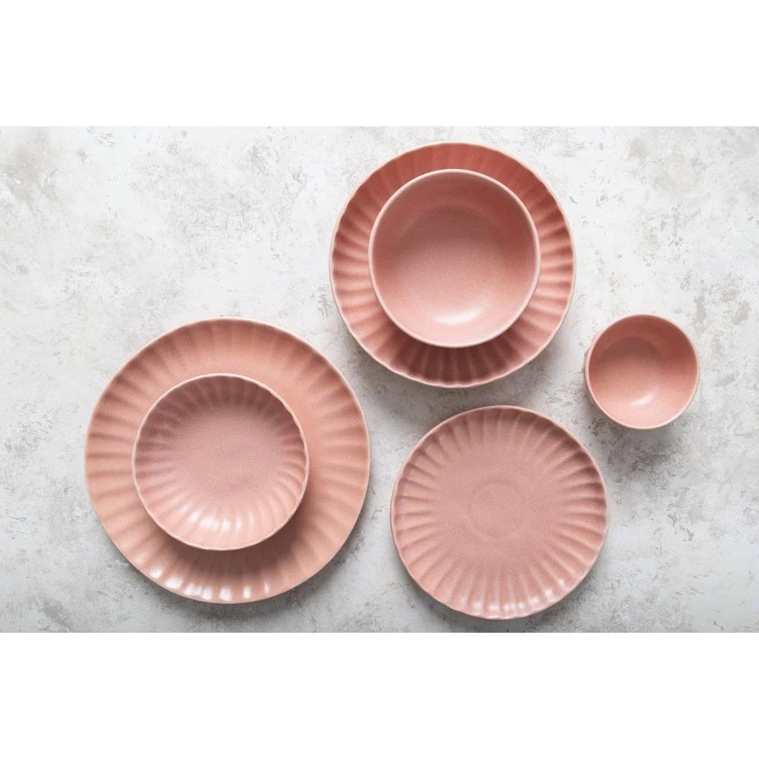 Olympia Corallite Deep Bowls Peach 150mm (6 Pack) - Image 3