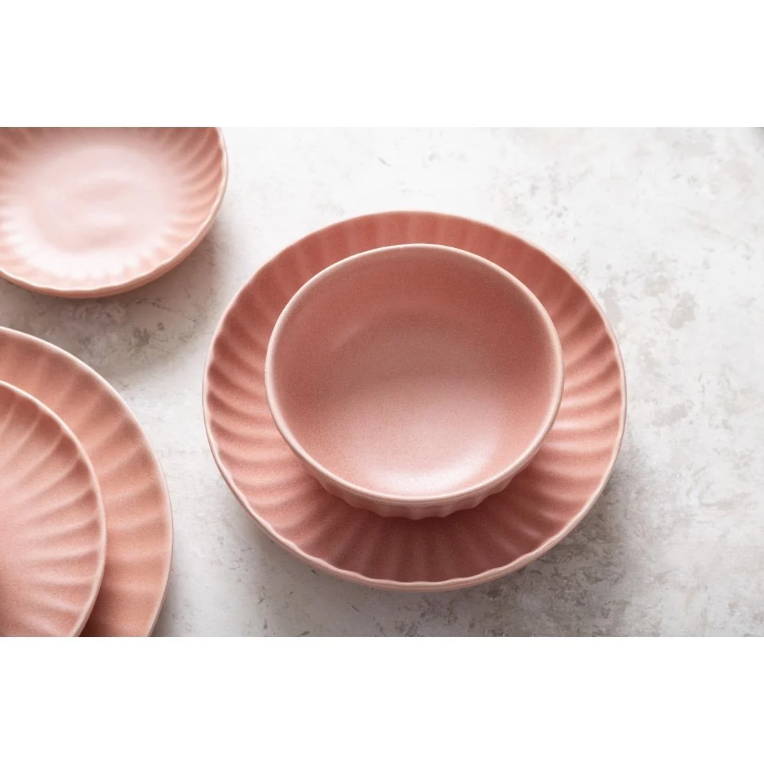 Olympia Corallite Deep Bowls Peach 150mm (6 Pack) - Image 13