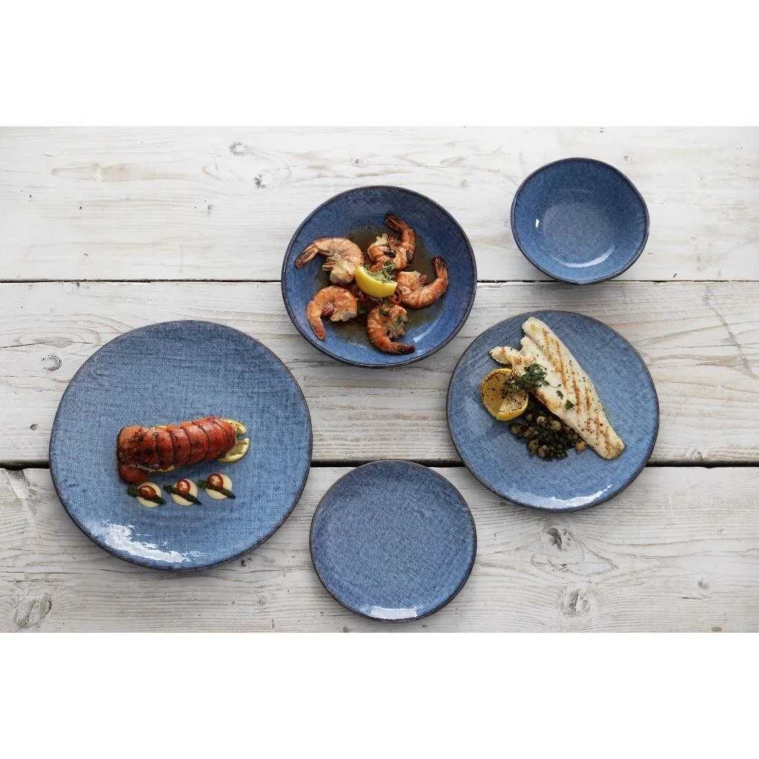 Olympia Denim Coupe Plates Blue 180mm (6 Pack) - Image 3