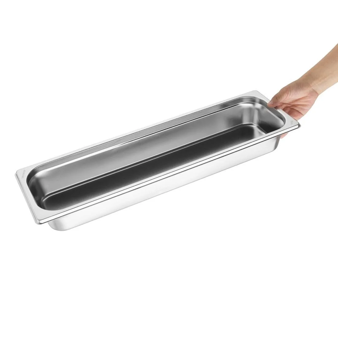 Vogue Stainless Steel Gastronorm 2/4 Tray 65mm - Image 5