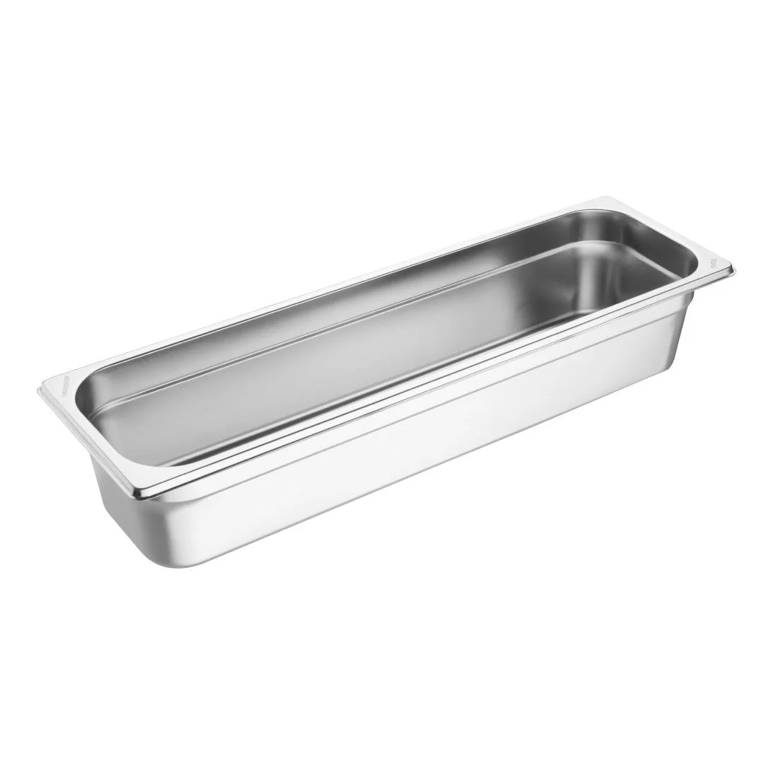 Vogue Stainless Steel Gastronorm 2/4 Tray 100mm - Image 2