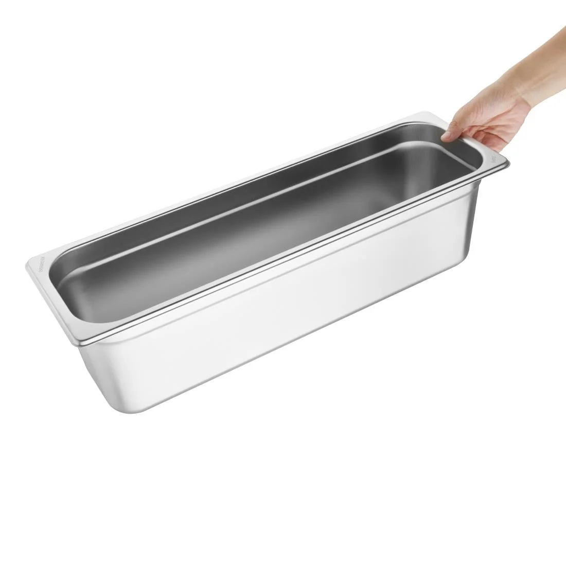 Vogue Stainless Steel Gastronorm 2/4 Tray 150mm - Image 5