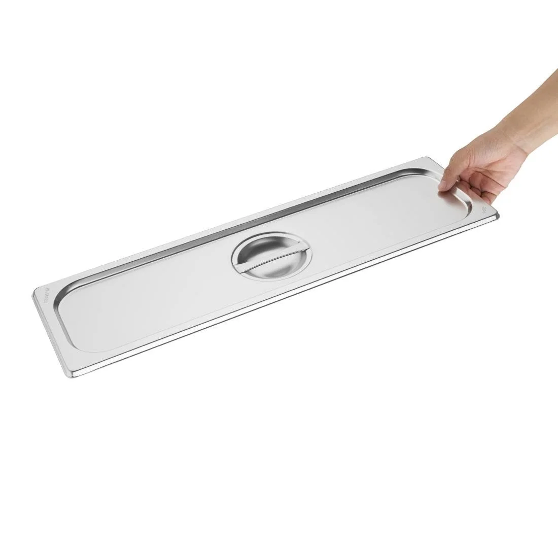 Vogue Stainless Steel Gastronorm 2/4 Lid - Image 6