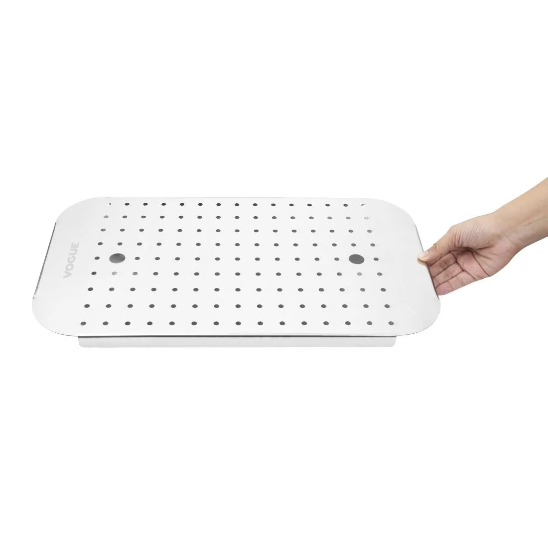 Vogue Stainless Steel GN Drainer Tray for GN 1/1 - Image 4