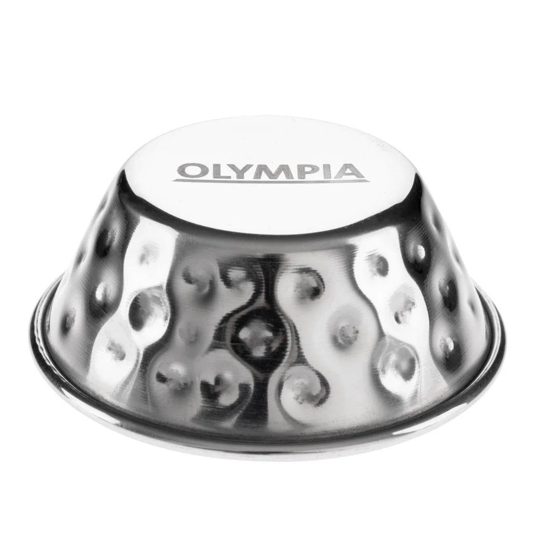 Olympia Hammered Stainless Steel Sauce Cups 45ml (12 Pack) - Image 4