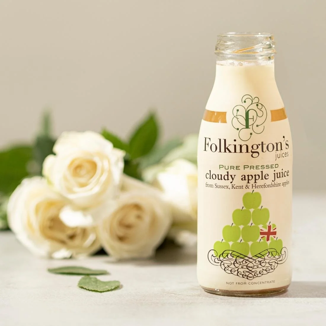 Folkington's Juices Apple Glass Bottle 250ml (12 Pack) - Image 3