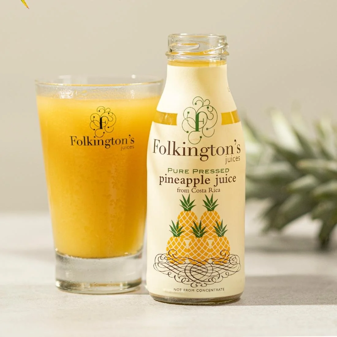Folkington's Juices Pineapple Glass Bottle 250ml (12 Pack) - Image 3