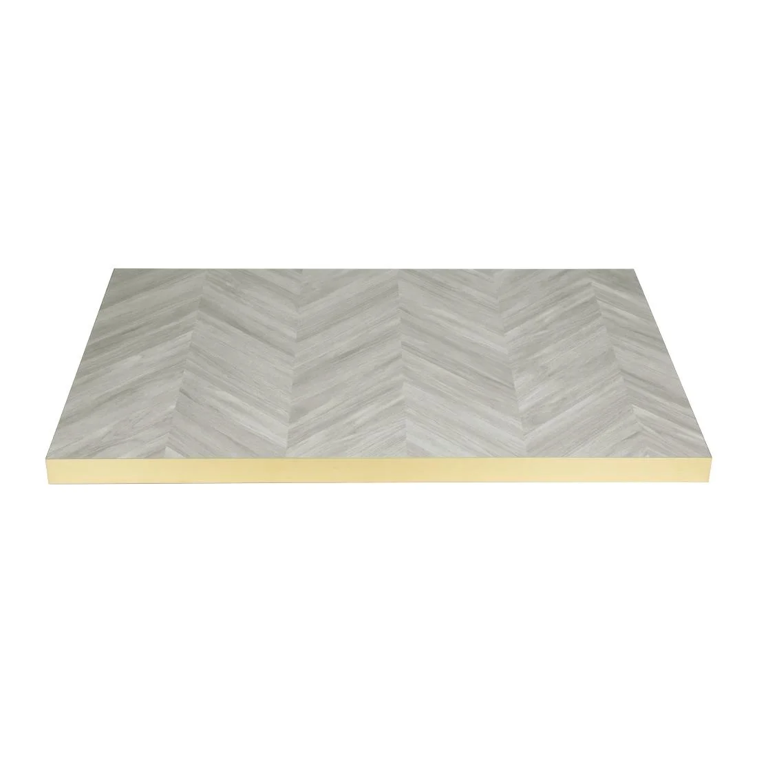 Bolero Rectangular Table Top Chevron Design 1100mm x 700mm - Image 3