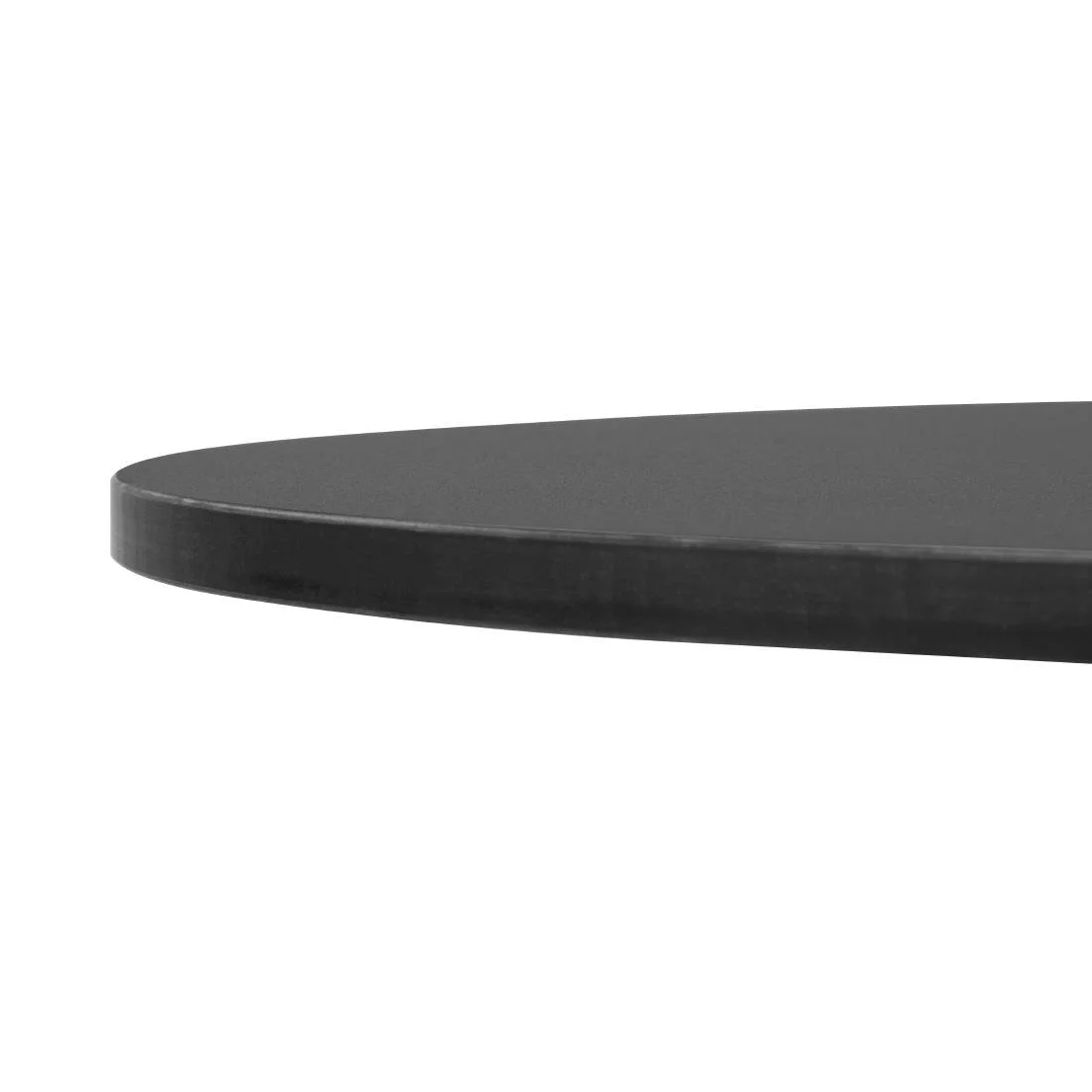 Bolero Matte Black Round Outdoor Table Top 600mm - Image 3