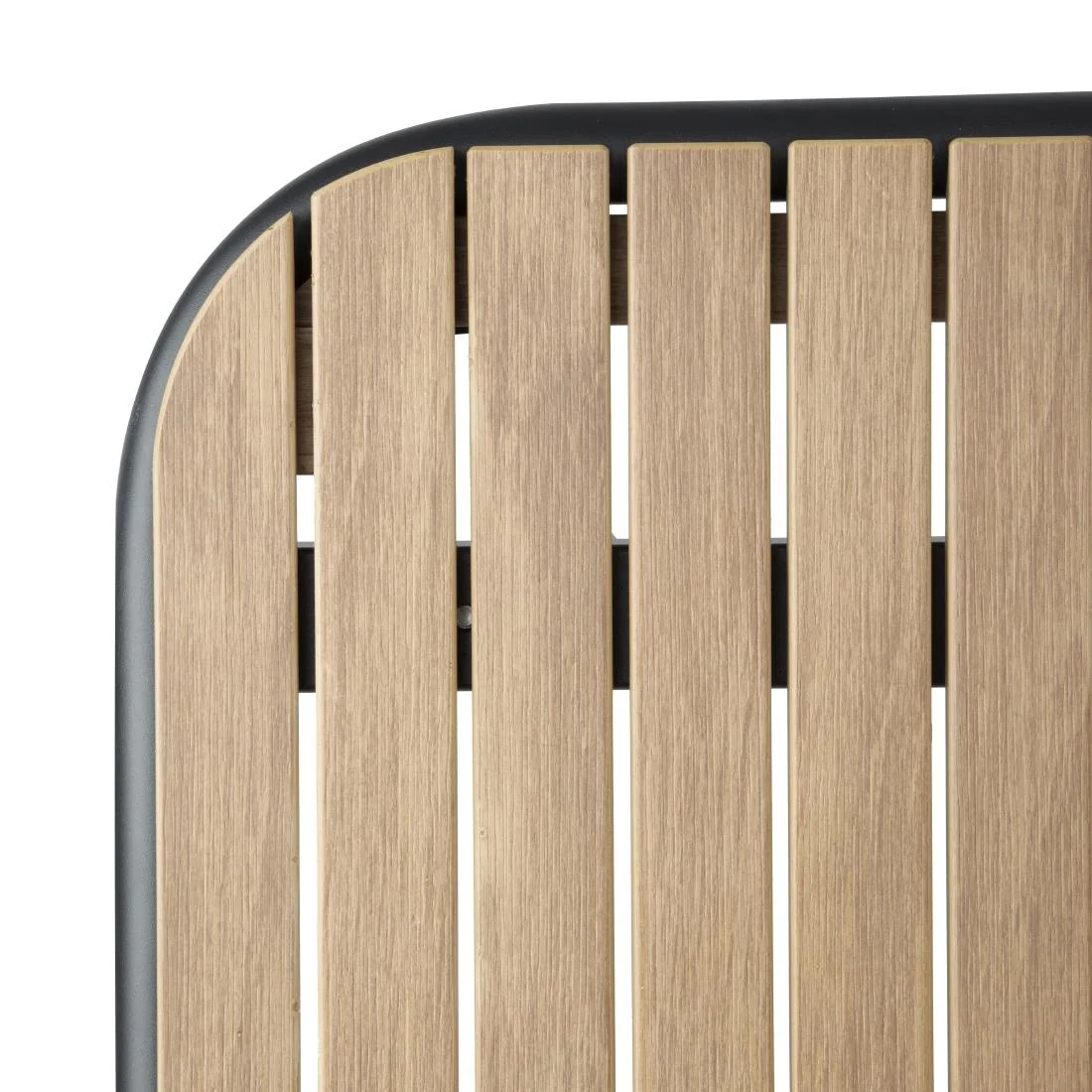 Bolero Santorini Rectangular Table Wood Effect 1400mm - Image 4