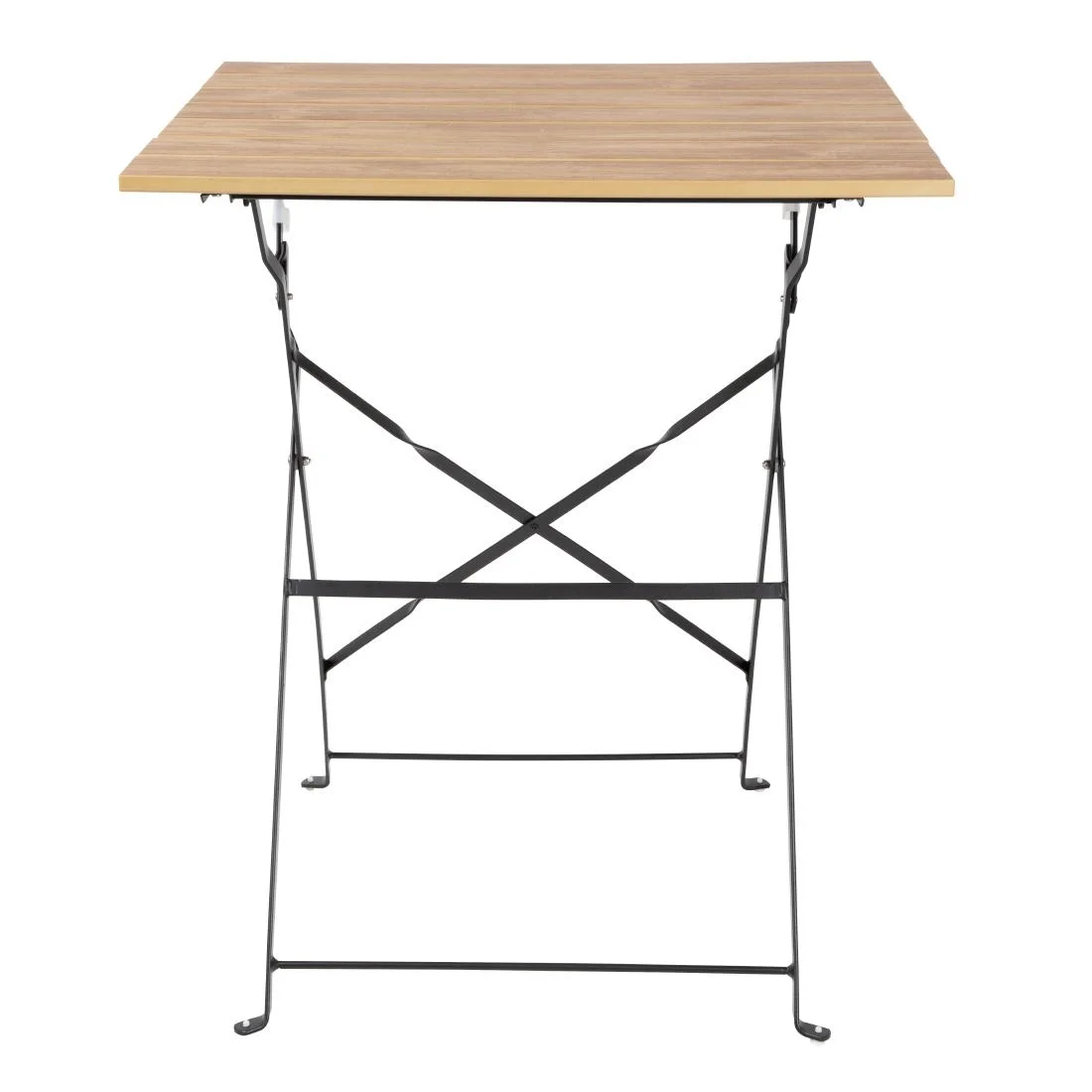 Bolero Perth Pavement Style Square Table Wood Effect - Image 4