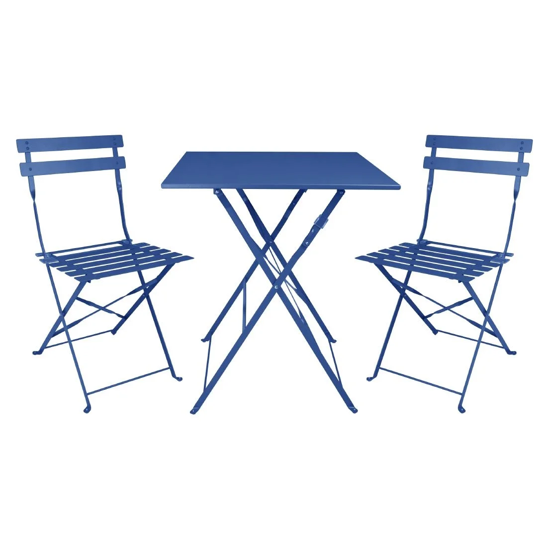 Bolero Perth Pavement Style Square Table Dark Navy - Image 5