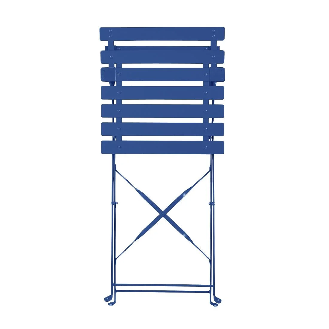 Bolero Perth Pavement Style Folding Chairs Dark Navy (Pack of 2) - Image 7