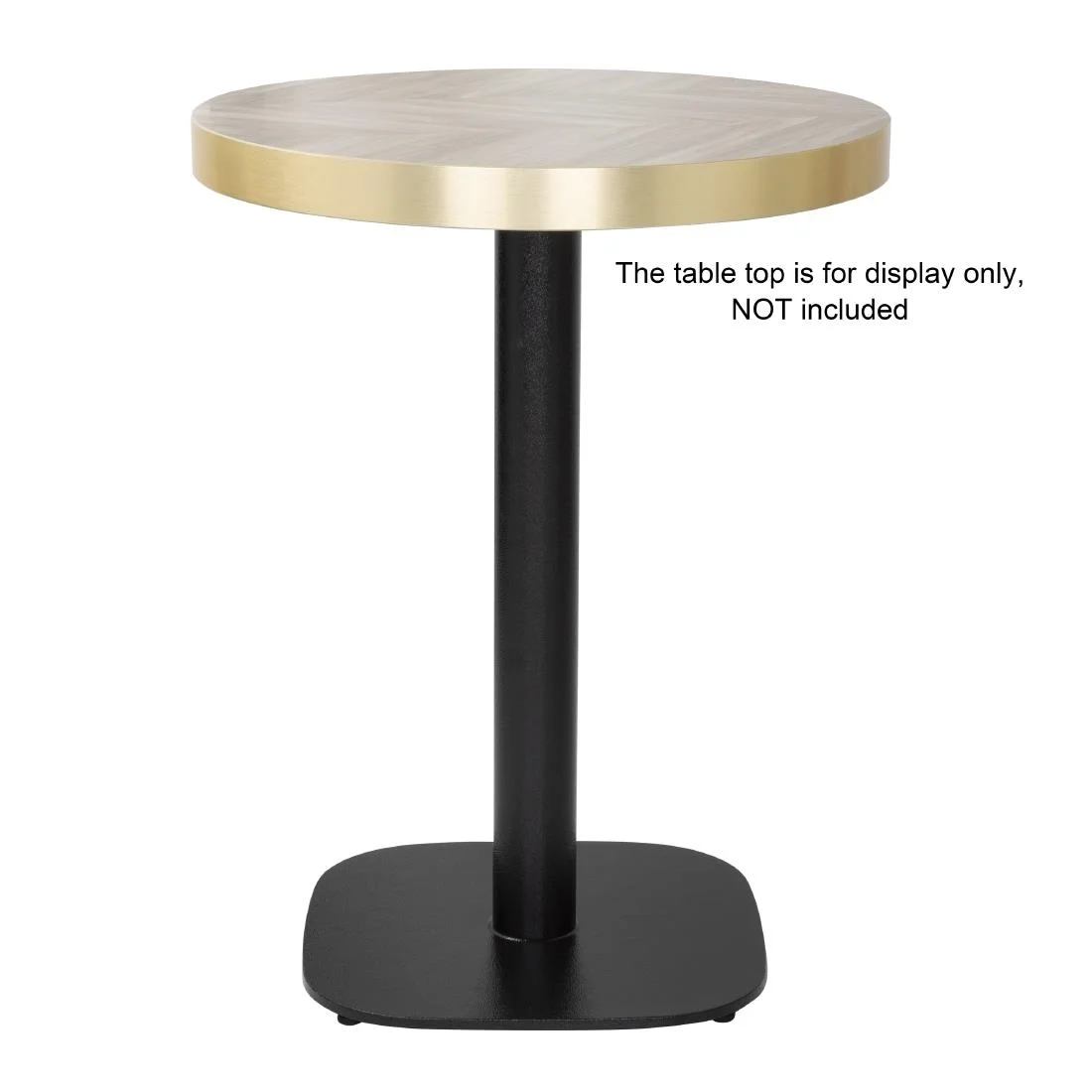 Bolero Black Cast Iron Table Base 720x420mm - Image 3