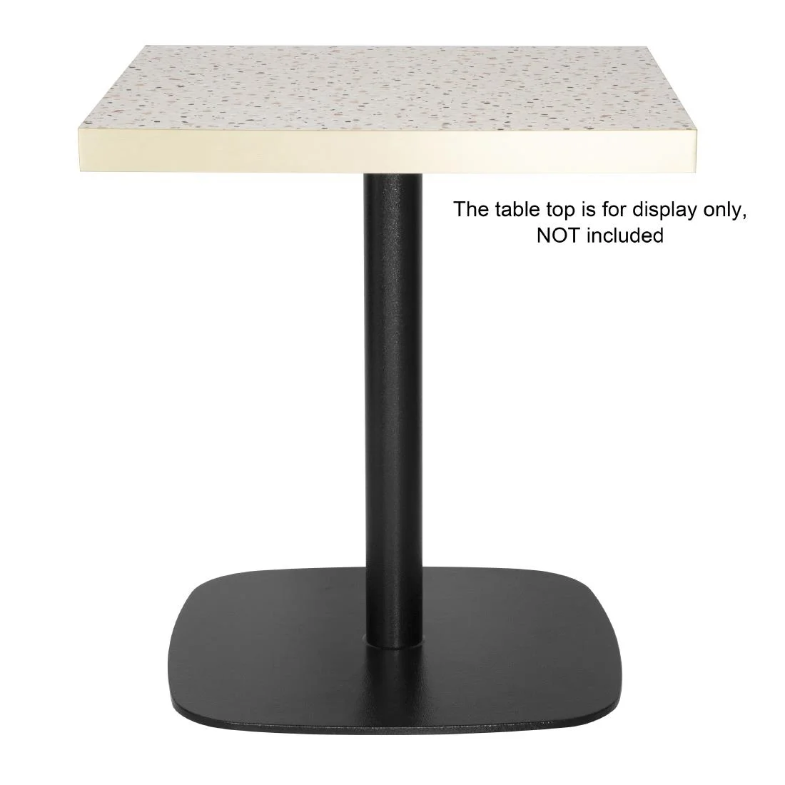 Bolero Black Cast Iron Table Base 720x600mm - Image 3