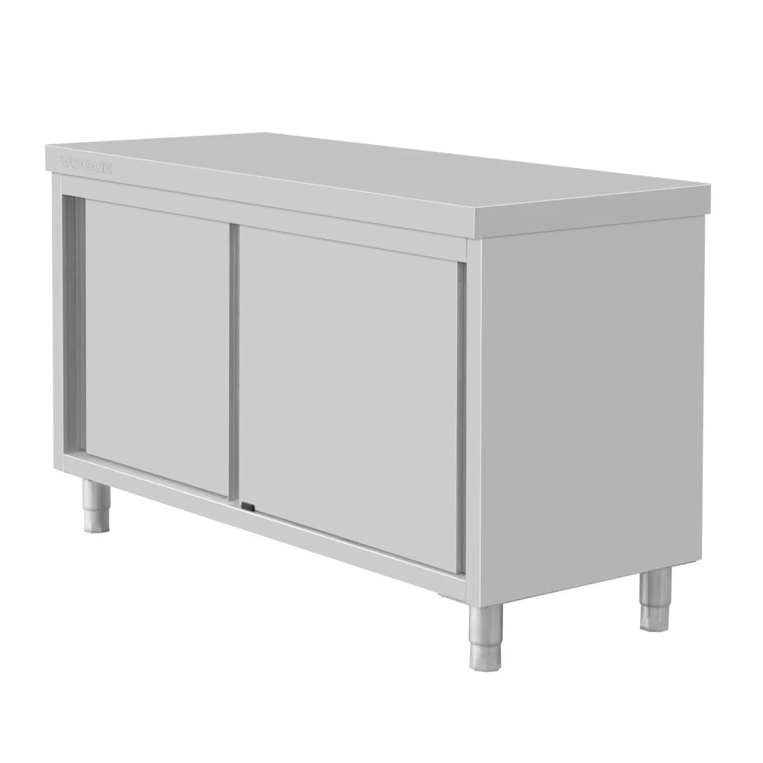 Vogue Standing Floor Cupboard Stainless Steel 900x1500x600mm - Image 1