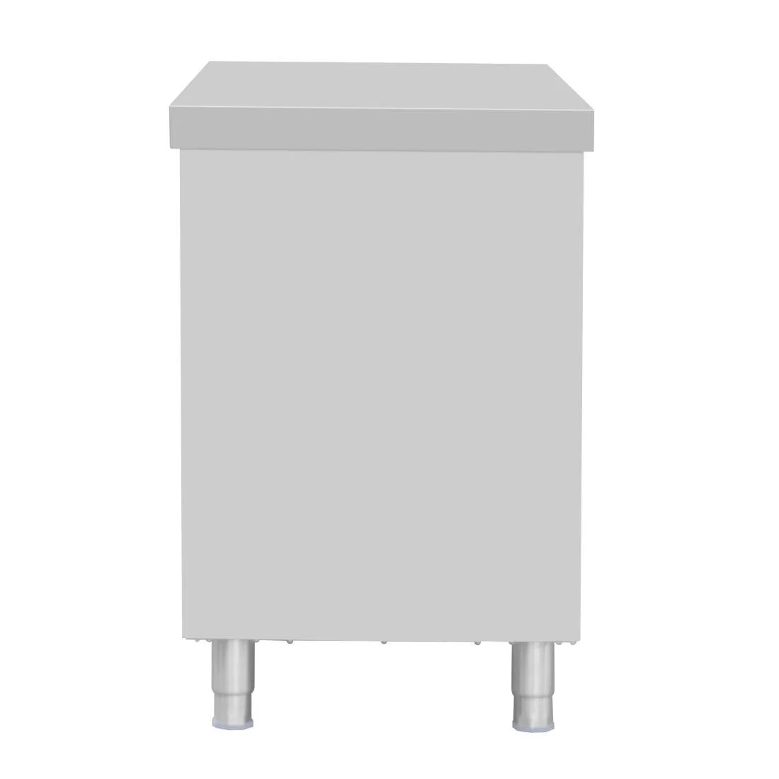 Vogue Standing Floor Cupboard Stainless Steel 900x1500x600mm - Image 5