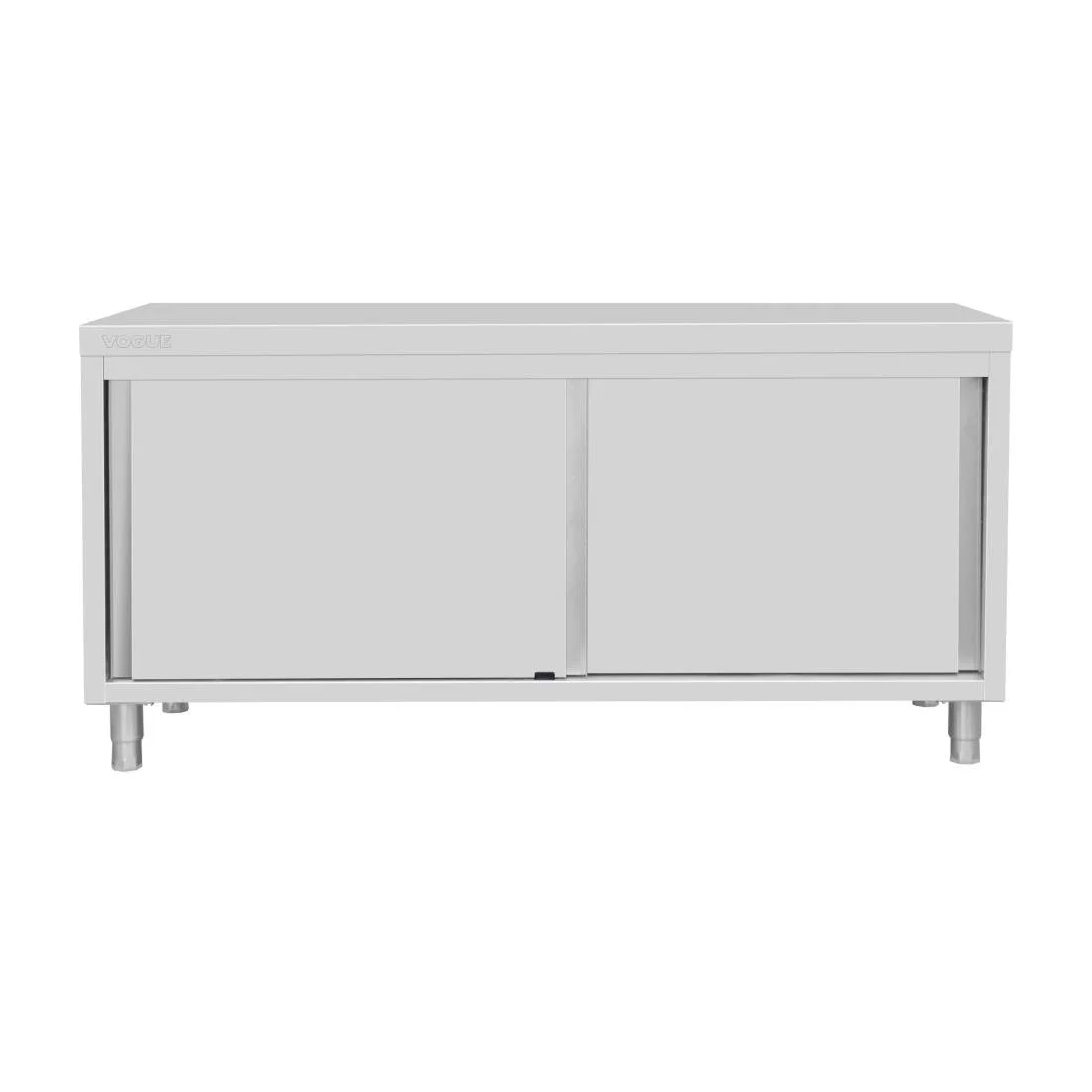 Vogue Standing Floor Cupboard Stainless Steel 900x1800x600mm - Image 3