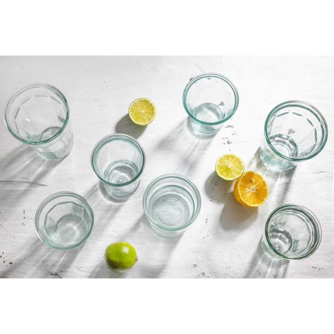 Olympia Recycled Glass Conical Tumblers 300ml (6 pack) - Image 2